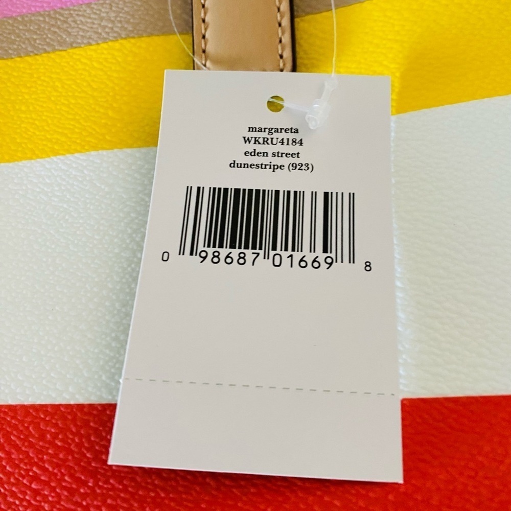 Rare kate spade Eden Street Margareta Tote Bag, Dune Stripe - Picture 15 of 16
